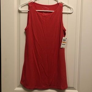 INC International Concepts coral color tank top.